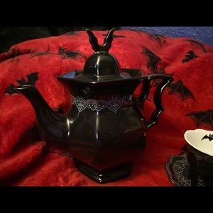 Killstar after midnight teapot and teacup
